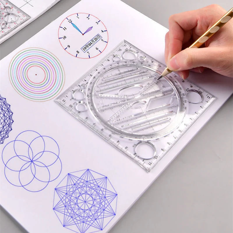 Multifunctional Drawing Template Ruler – Geometry & Ellipse Drafting Template Ruler Axl Default Title