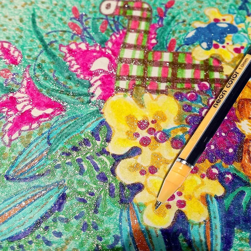 Metallic Glitter Gel Pens 12/18/24 Pc Set with Refills | Art Markers Glitter Gel Pen Set Axl