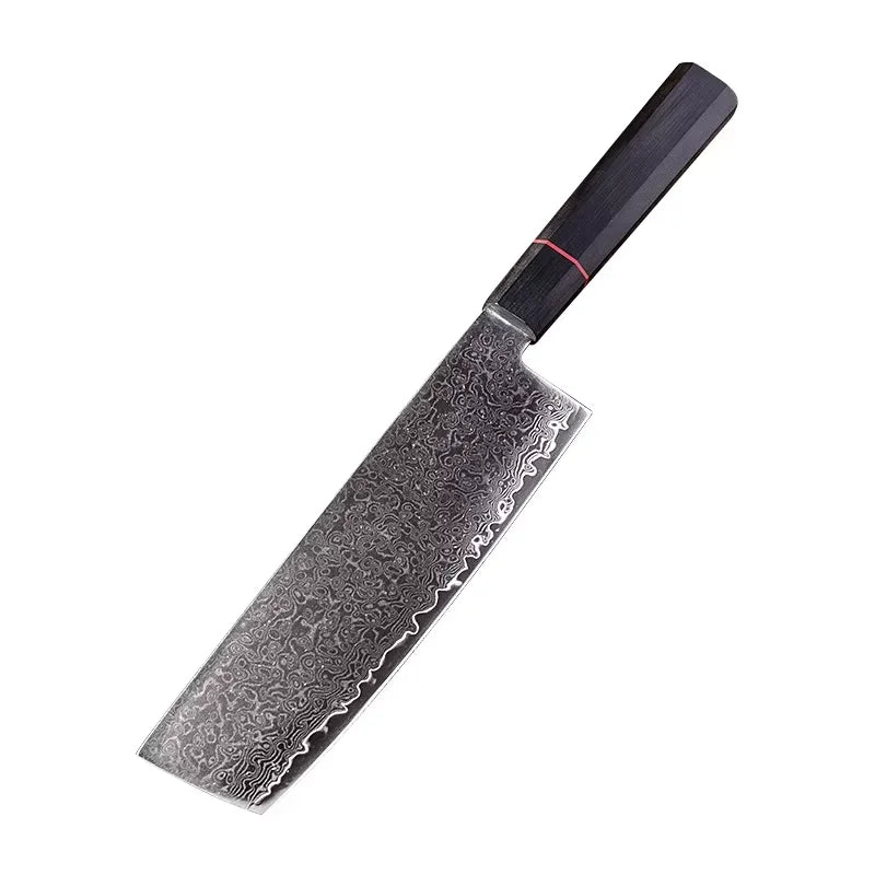 InLeung VG10 Damascus Steel Chef Knife Set | Japanese Kitchen Damascus Chef Knife Axl 7 inch knife