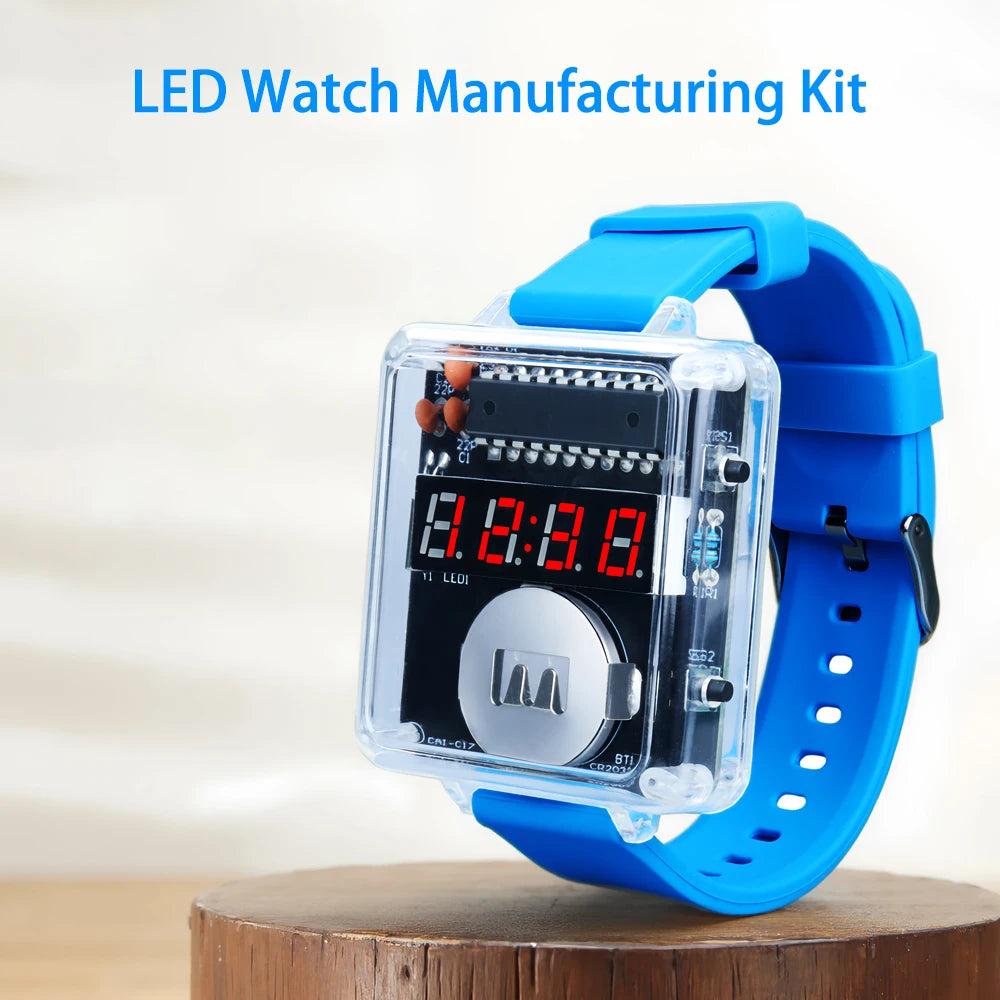 LED Digital Clock DIY Soldering Kit – Watch Assembly Project DIY Electronics Kit Axl