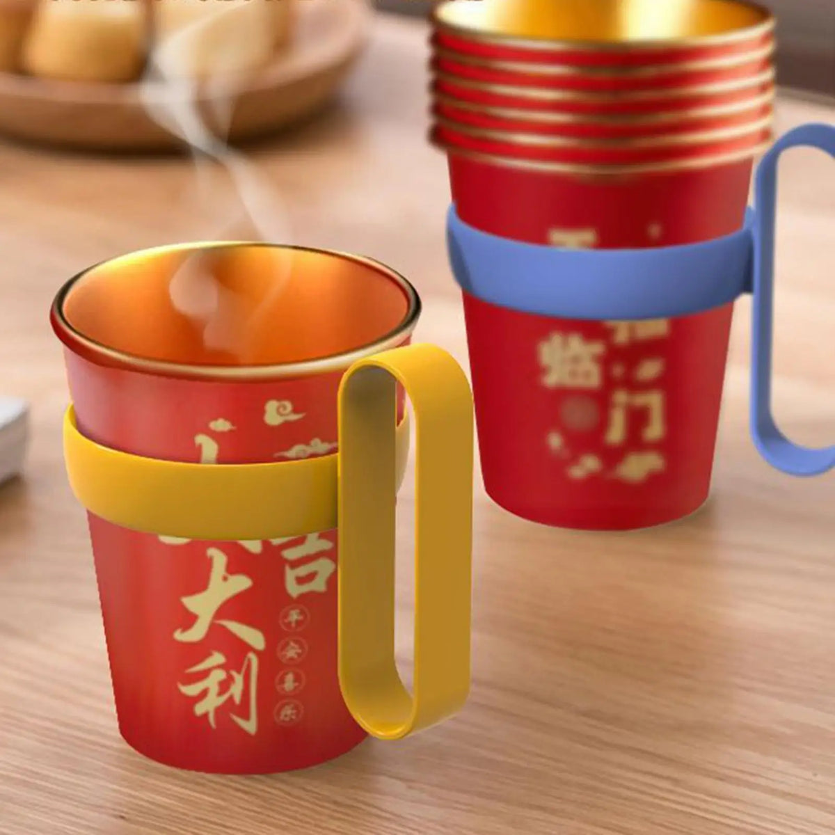 10-Pack Insulated Cup Handles – Anti-Scald Removable Grip Cup Handle Grip Axl