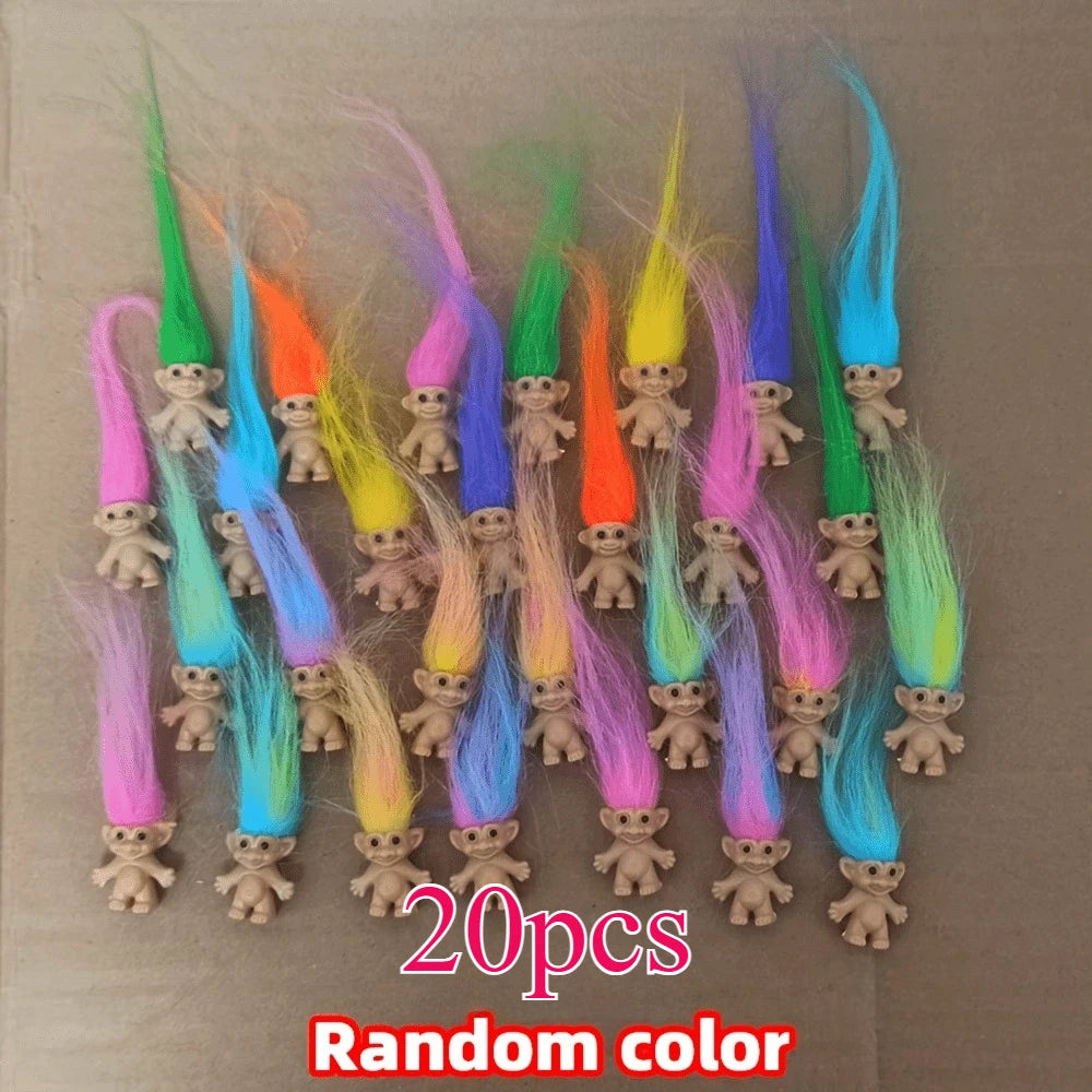 Vintage Troll Lucky Doll Figures – Colorful Collectible Set Collectible Troll Dolls Axl