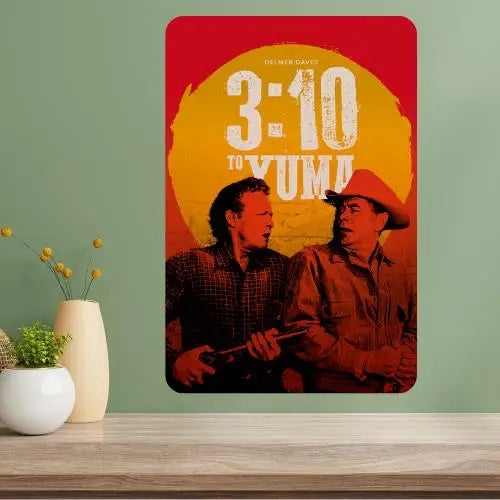 3:10 to Yuma Classic Movie Metal Poster Sign | Vintage Wall Art Metal Wall Sign Axl aluminum sign aluminum 40x30cm