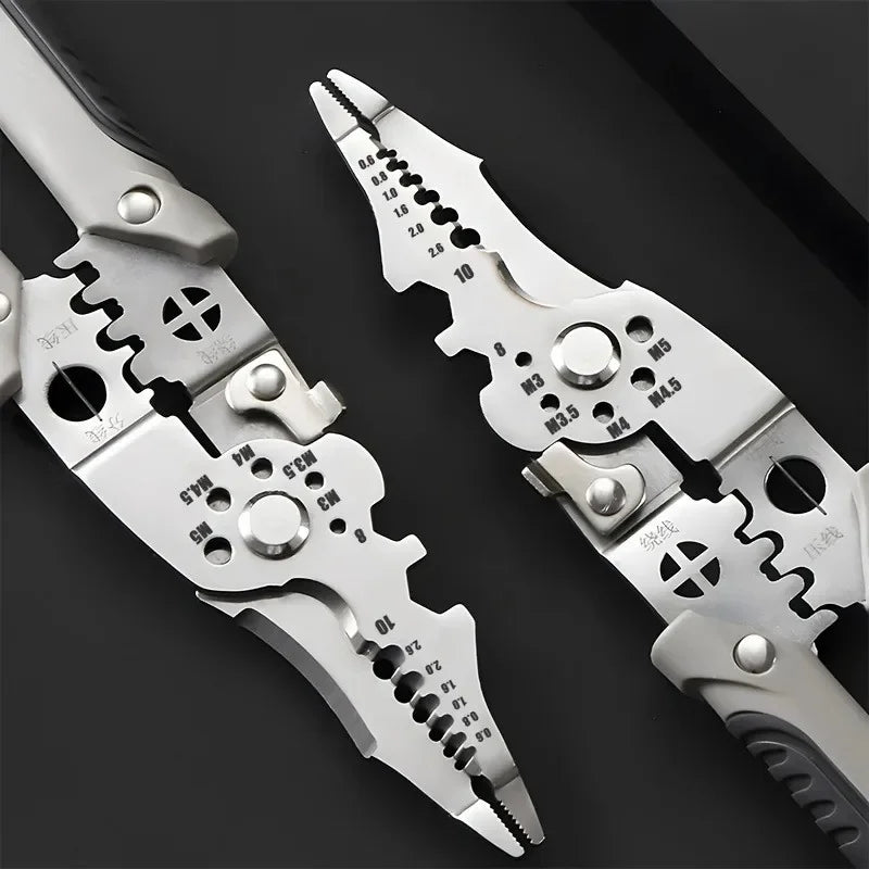10-in-1 Wire Stripper Crimping Plier – Electrician Tool Wire Stripping Plier Axl