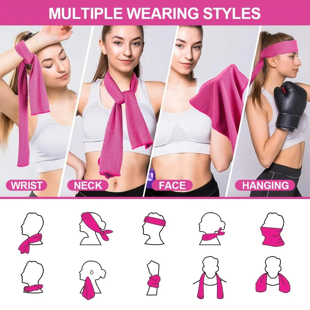 Cooling Sport Towel – Instant Ice Towel for Gym & Travel Cooling Sport Towel Axl