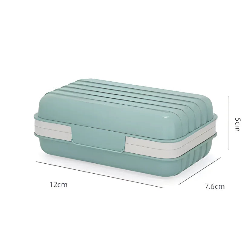 Soap Dish with Lid – Travel Plastic Soap Box, Keeps Soap Dry Soap Dish Axl 1pc Lightgreen