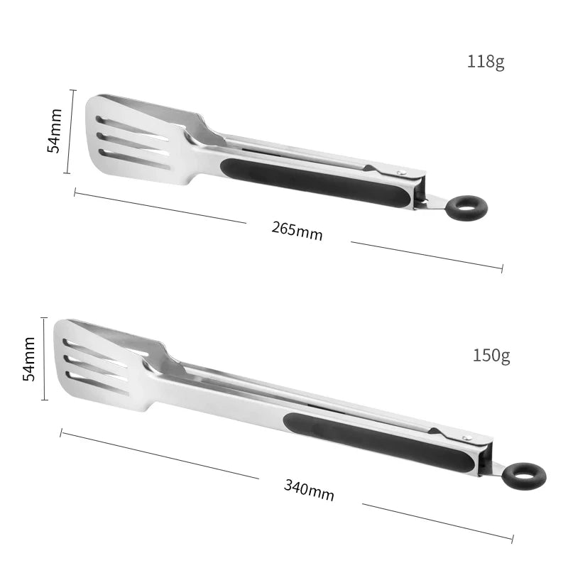 Stainless Steel Kitchen Tongs Set – BBQ, Baking & Cooking Kitchen Tongs Set Axl