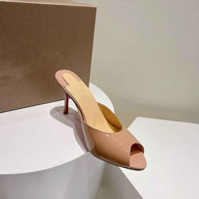 Women's Open Toe Stiletto Pumps – Ultra High Heel Slingbacks Stiletto Heel Pumps Axl