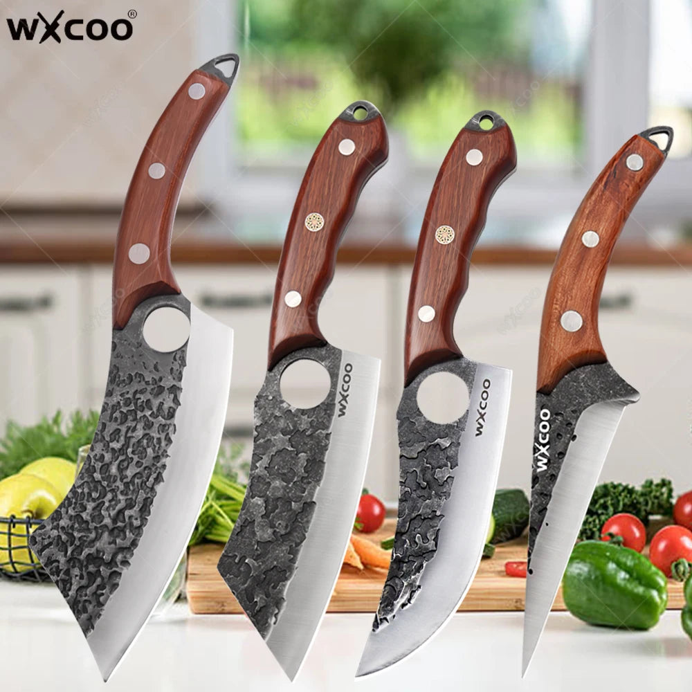 WXCOO Hand-Forged Boning & Slicing Knife – Stainless Steel Boning Knife Axl