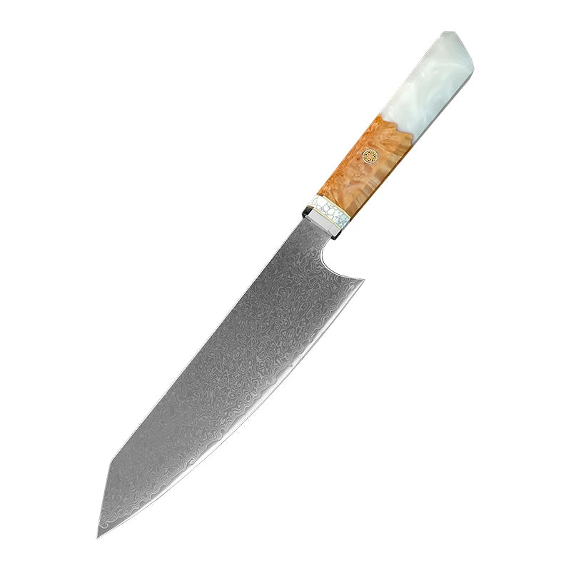 InLeung VG10 Damascus Steel Chef Knife – Hand Forged 20.5cm Damascus Chef Knife Axl Cleaver Knife