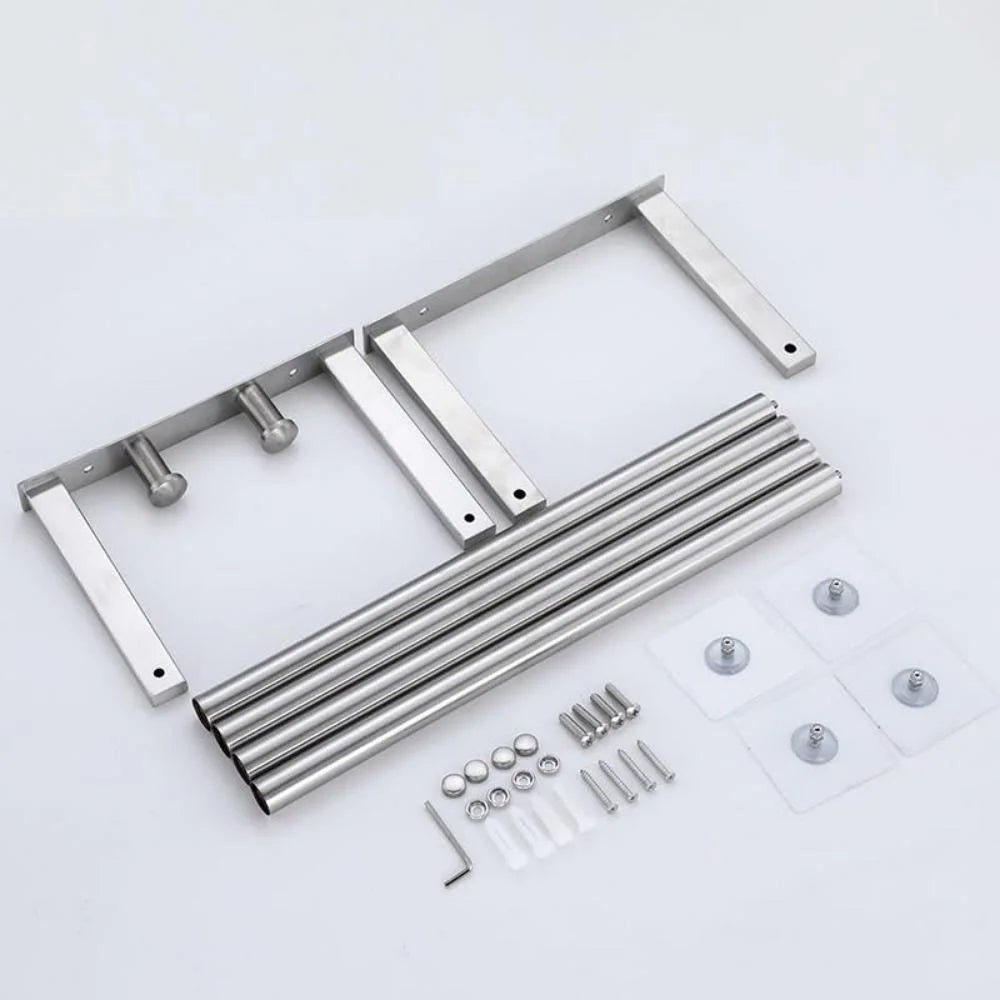Wall-Mounted Stainless Steel Towel Rack for Rolled Towels Wall Towel Rack Axl