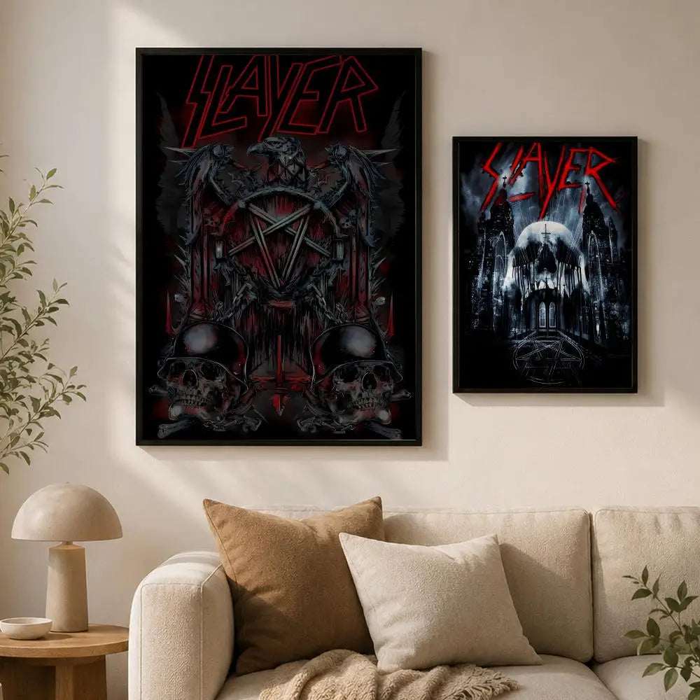 Slayer Album Poster – Waterproof Self-Adhesive HD Wall Art Wall Art Poster Axl