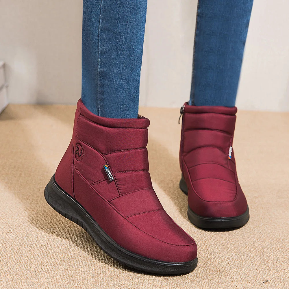 Waterproof Winter Snow Boots – Plush Lined Non-Slip Ankle Winter Snow Boots Axl