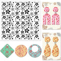 Cherry Blossom Polymer Clay Texture Sheet & Stamp – 14x14cm Clay Texture Stamp Axl AECH04-19558