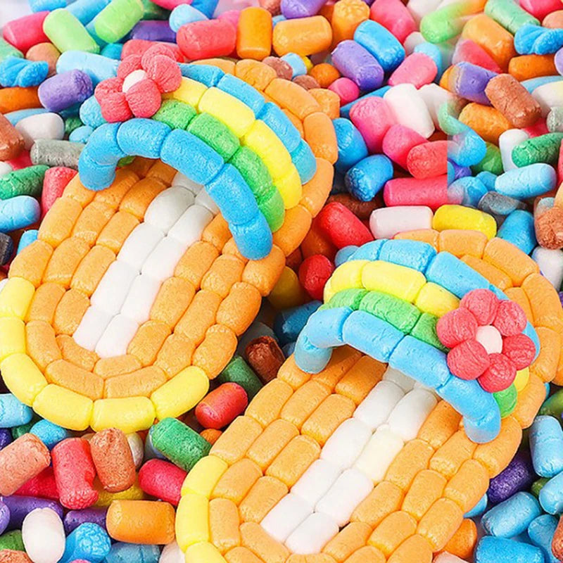 500 Pcs Magic Corn Starch Building Blocks – Kids Craft Toy Kids Building Toy Axl
