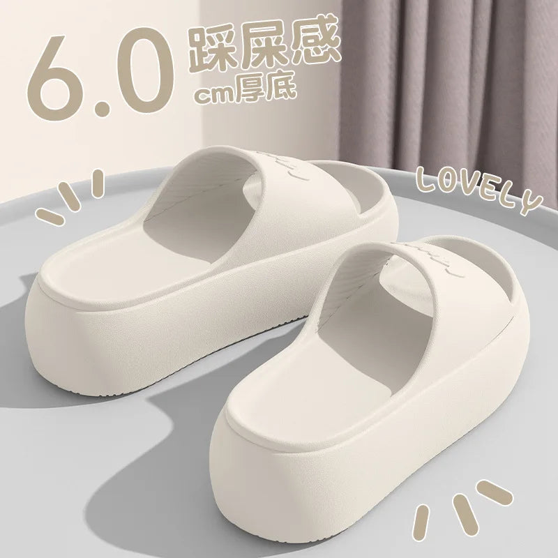 Women's Non-Slip Thick Slide Sandals – Beach & Shower Slippers Slide Sandals Axl WHITE 35-36