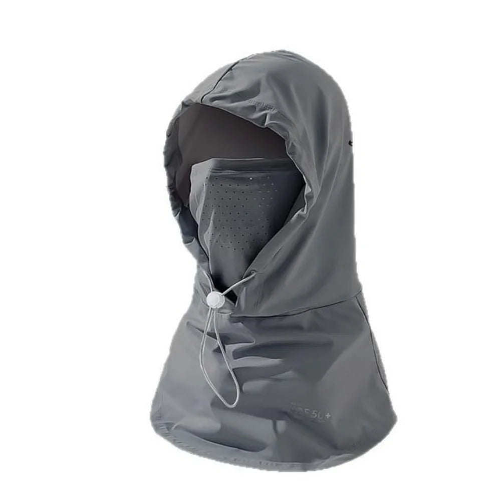 UV Protection Ice Silk Balaclava Hat – Full Face Sun Cover Balaclava Sun Hat Axl Dark Grey
