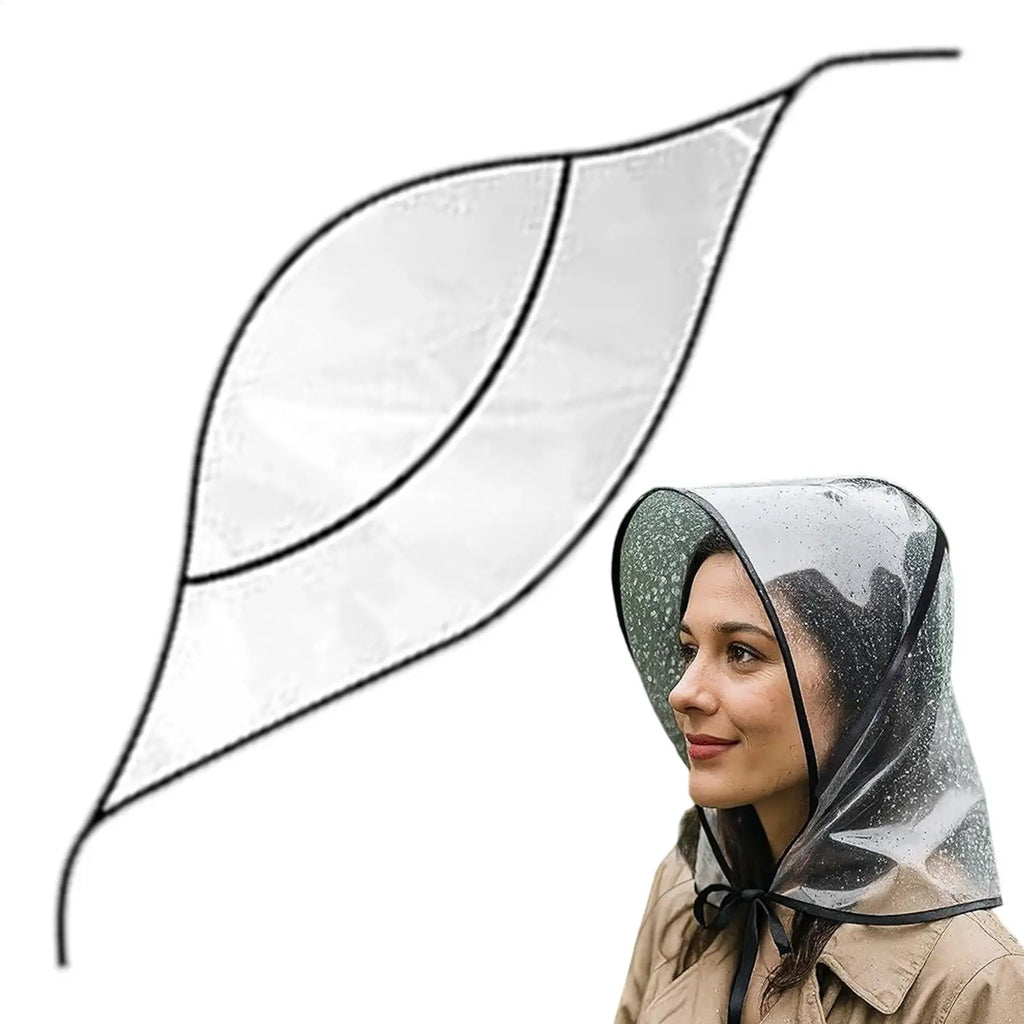 Clear Wide Brim Waterproof Rain Hat – Foldable & Reusable Waterproof Rain Hat Axl