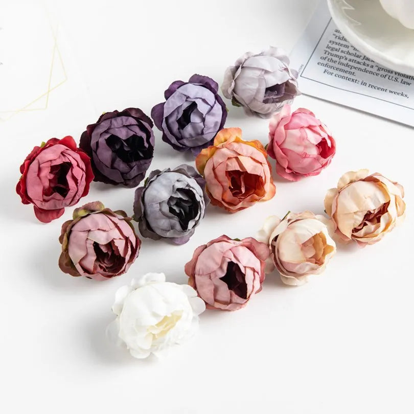 Pink Silk Peony Buds 10/50 Pcs – Artificial Flowers for Crafts Artificial Silk Flowers Axl