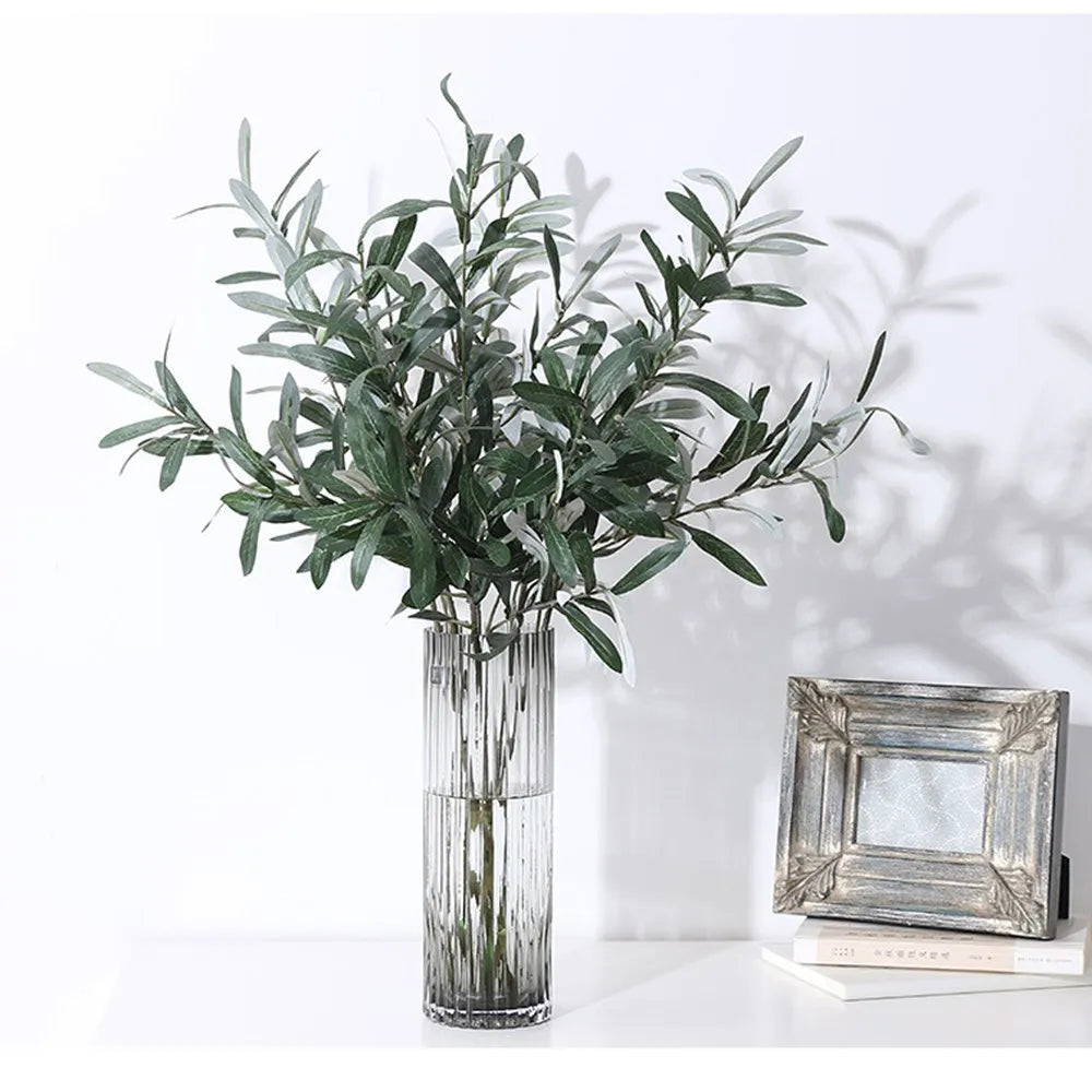 Artificial Olive Branches with Fruits – Fake Plant Home Decor Artificial Plant Stems Axl