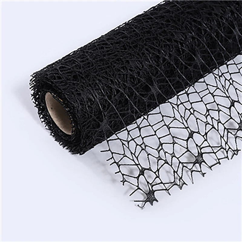 Floral Mesh Wrapping Paper Roll – Hollow Net Bouquet Wrap Bouquet Wrapping Paper Axl Black