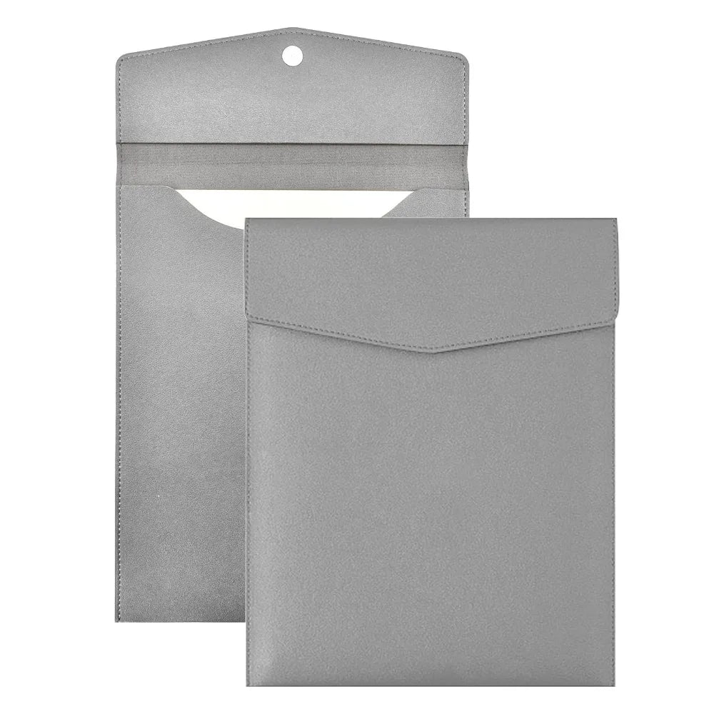 A4 File Folder Waterproof Document Bag | Portable Paper Organizer Document File Folder Axl Grey
