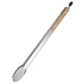 Leeseph Stainless Steel Food Tongs with Wooden Handle | 7–16" Kitchen Tongs Axl 44.5cm-16inch