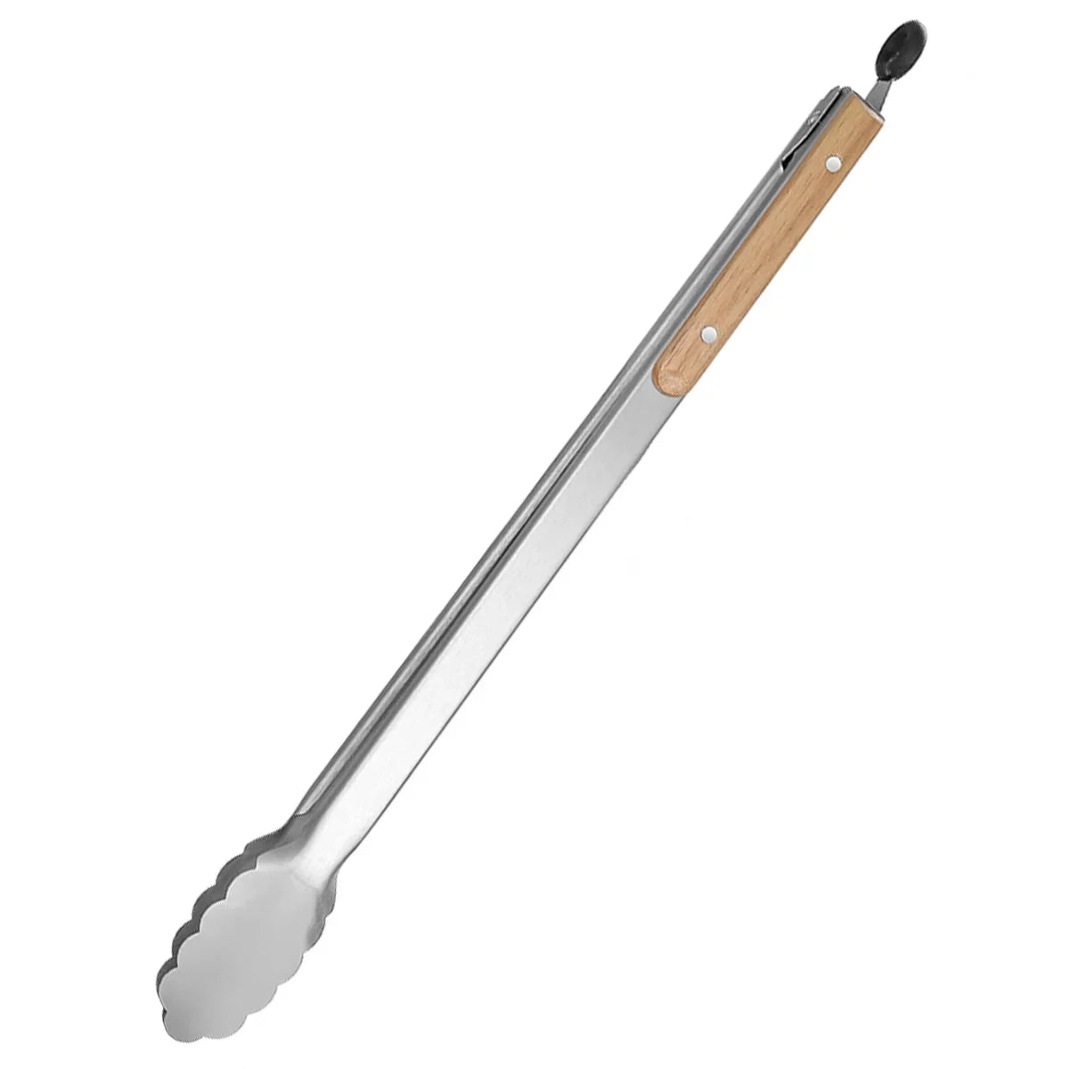 Leeseph Stainless Steel Food Tongs with Wooden Handle | 7–16" Kitchen Tongs Axl 44.5cm-16inch