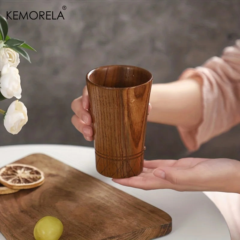 Handmade Natural Wooden Tea Cup – Japan Style Drinkware Wooden Drinkware Cup Axl