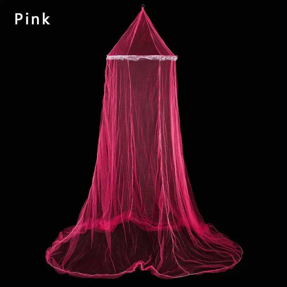 Princess Dome Mosquito Net Canopy – Decorative Bed Mesh Bed Mosquito Canopy Axl pink