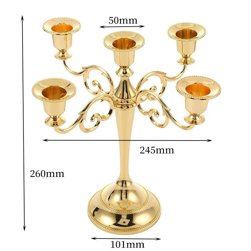 Modern Elegant Candlestick Holder – Vintage Luxury Home Decor Candlestick Holder Axl