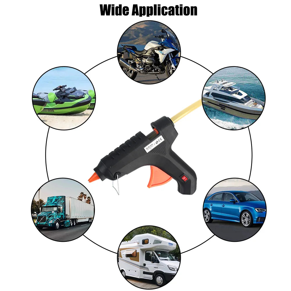 12V 40W Paintless Dent Repair Glue Gun + 5 Glue Sticks Kit Dent Repair Tool Axl