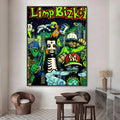 Limp Bizkit Poster – HD Waterproof PVC Wall Sticker Decor Wall Poster Sticker Axl White12 60X90cmNoframe