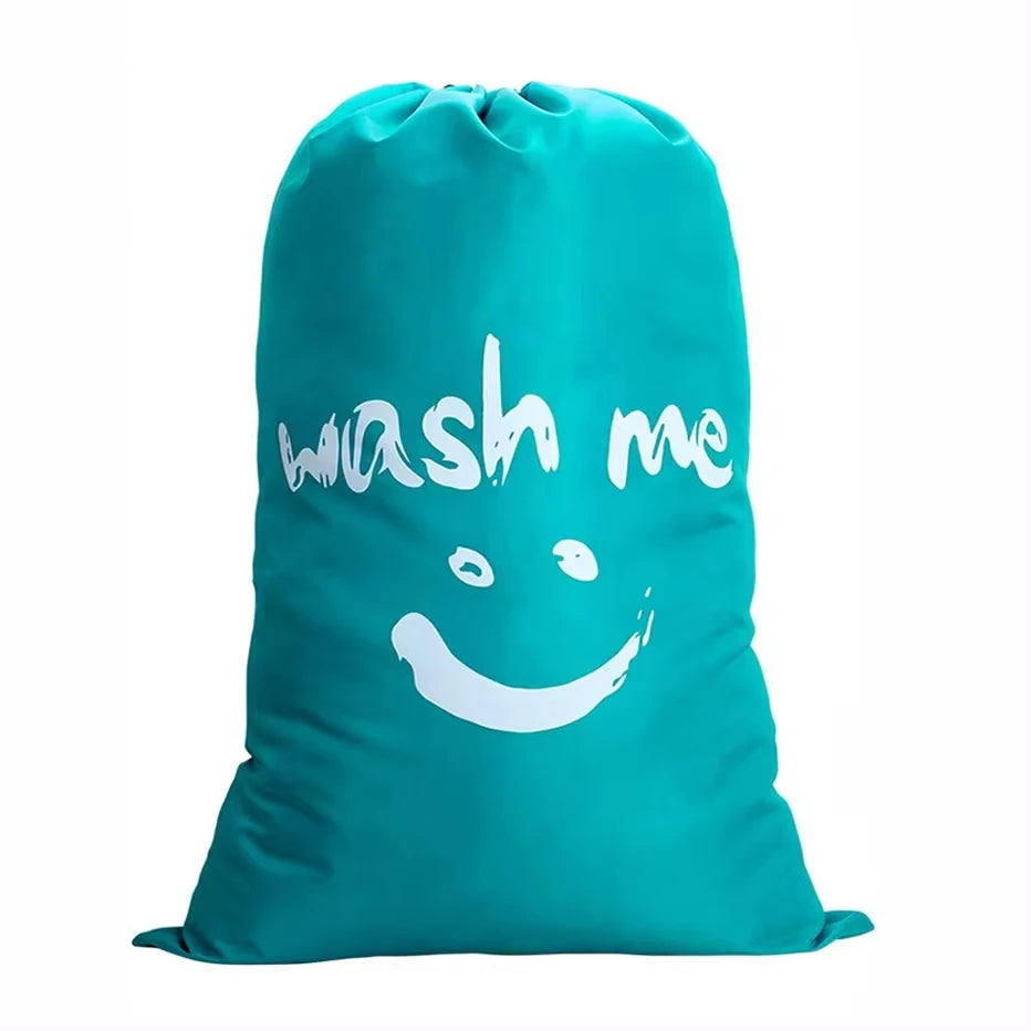 Large Nylon Drawstring Laundry Bag – 24×36" Machine Washable Laundry Storage Bag Axl