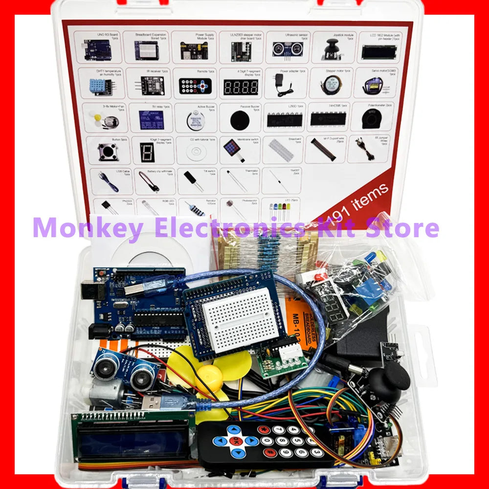 ATmega328P UNO R3 Ultimate Starter Kit – DIY Electronics Learning Electronics Starter Kit Axl