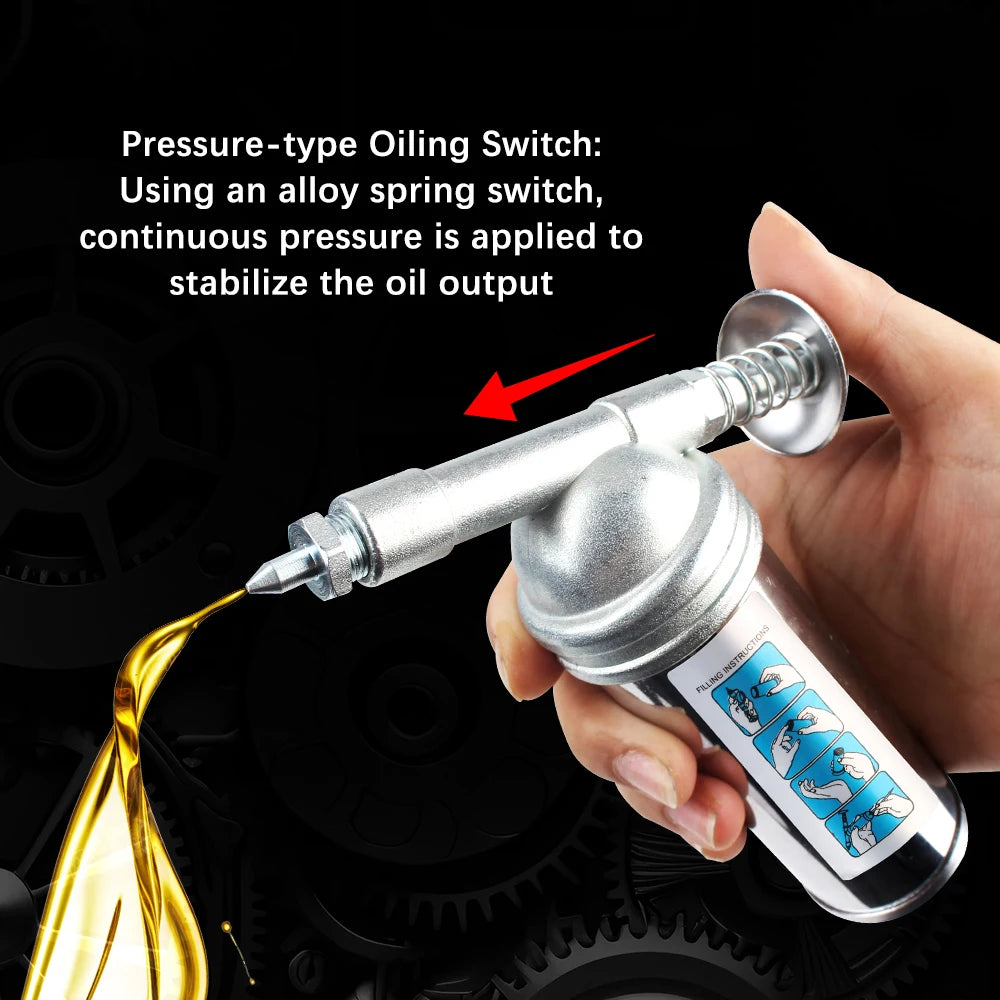 Handheld Mini Grease Gun 1000PSI Alloy Oiler – 80cc Capacity Mini Grease Gun Axl