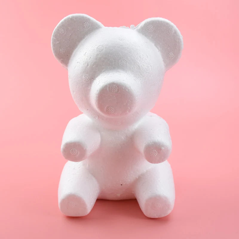 Foam Teddy Bear Rose Mold DIY Gift – 20cm & 30cm Sizes Foam Floral Craft Mold Axl 20cm bear 1pcs