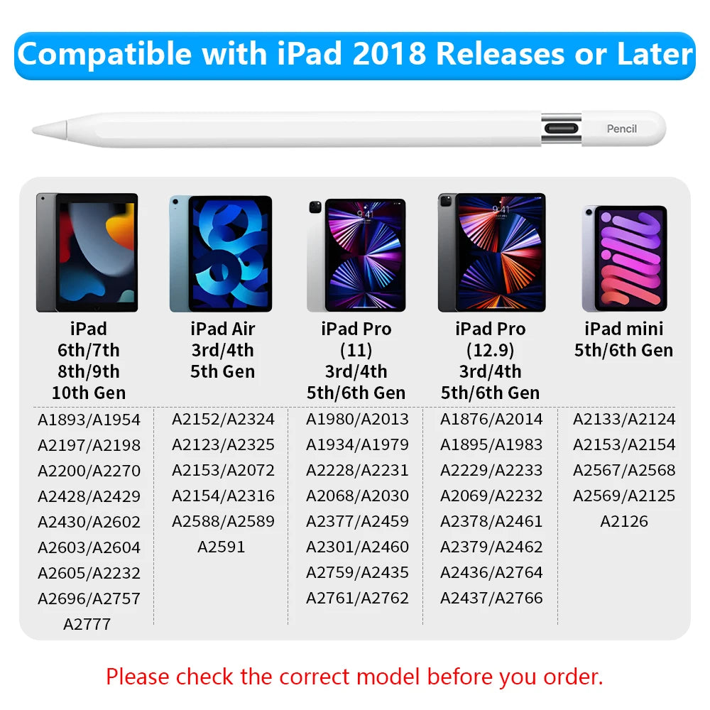 iPad Stylus Pen USB-C | Palm Rejection & Tilt Sensitivity Tablet Stylus Pen Axl