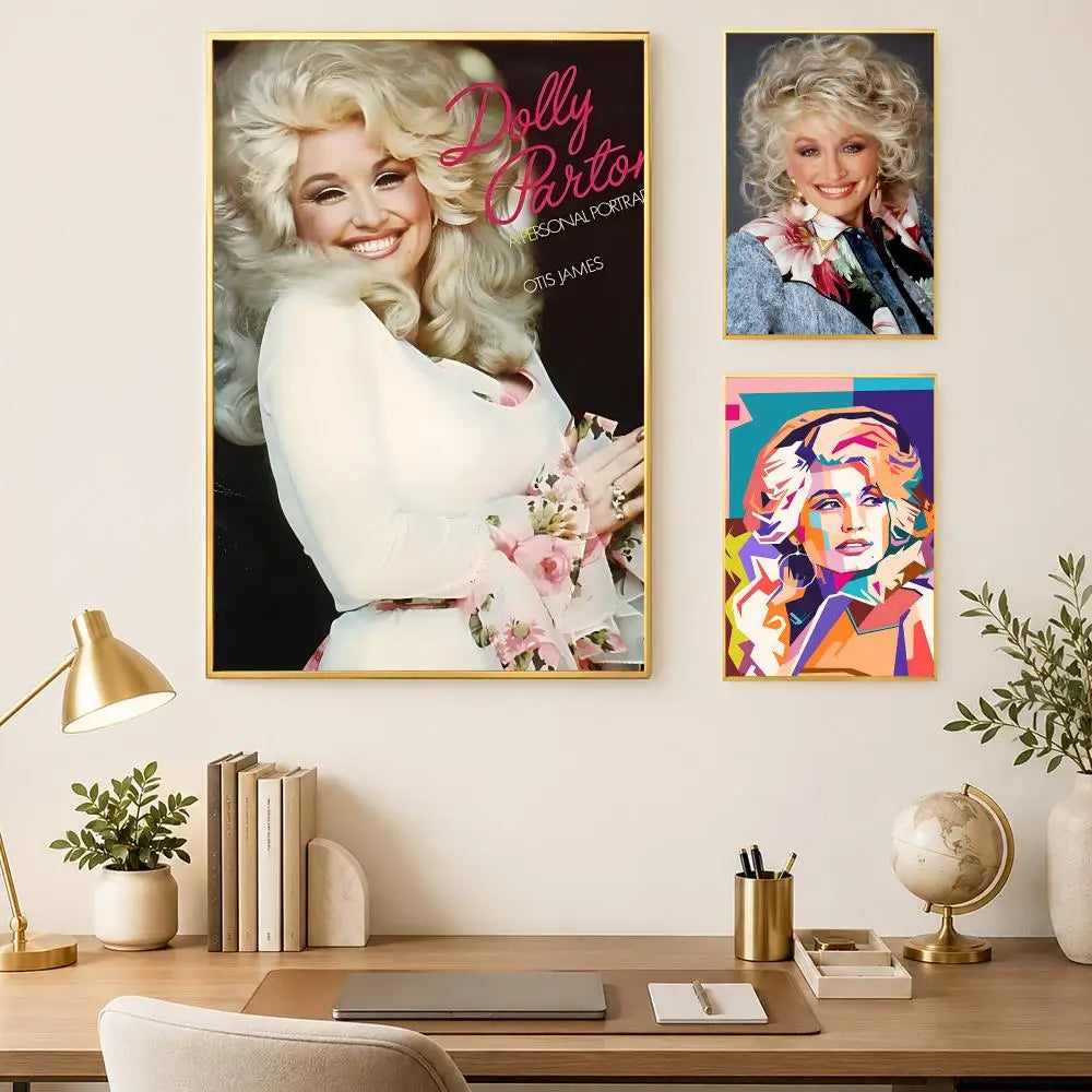 Dolly Parton Wall Poster – Self-Stick HD Waterproof Art Decor Wall Art Poster Axl