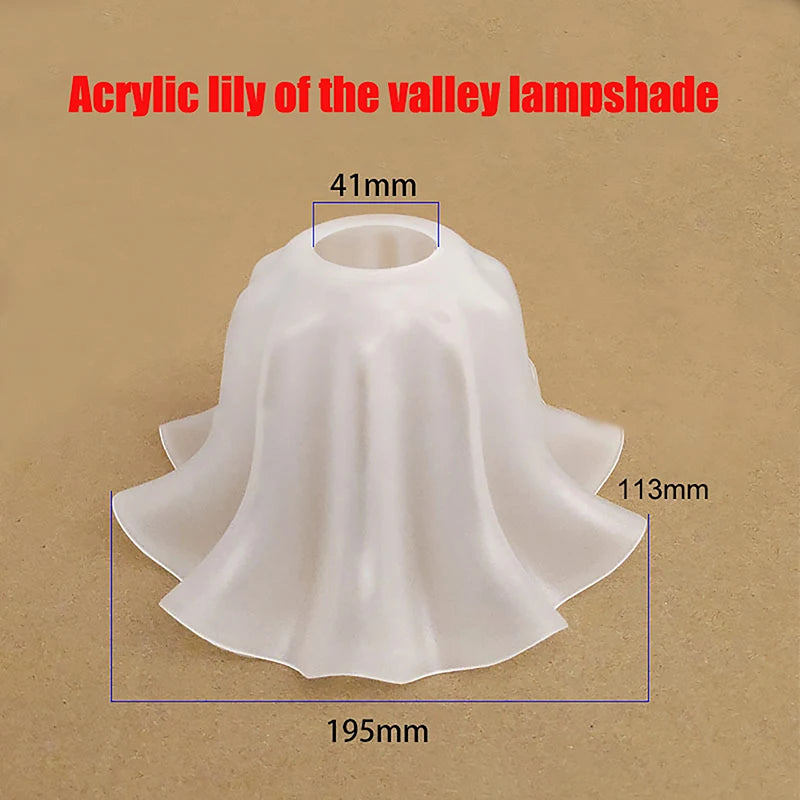 E27 Acrylic Bell Orchid Lampshade – Chandelier Replacement Lamp Shade Axl
