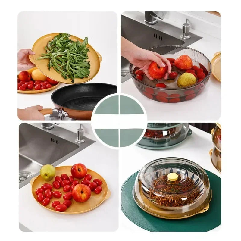 Transparent Stackable Food Cover – Dustproof & Insect Guard Food Cover Axl