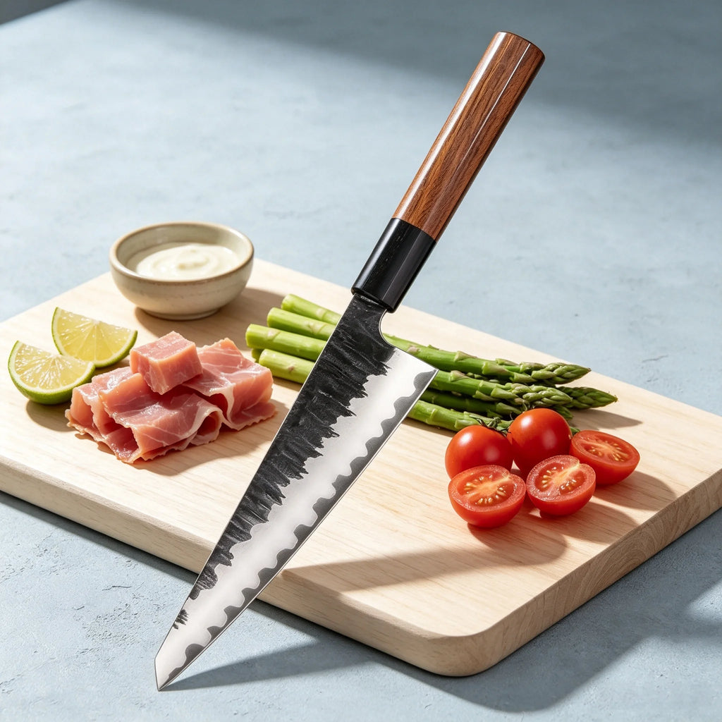Japanese Kiritsuke Knife – Stainless Steel Chef Kitchen Knife Kitchen Chef Knife Axl