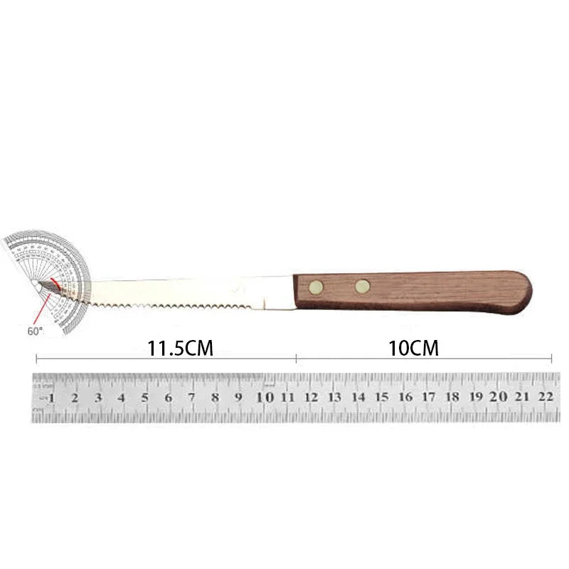 Stainless Steel Steak Knives Set – Wooden Handle | 1–6 Pcs Steak Knife Set Axl