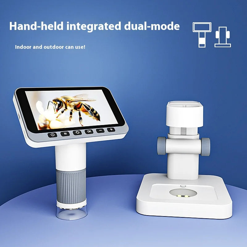 Portable Digital Microscope 4.5" IPS Screen 500x Magnification Digital Microscope Axl