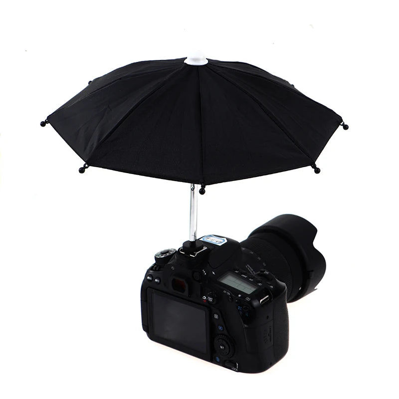 Black Camera Umbrella Sunshade & Rain Holder for DSLR Camera Umbrella Holder Axl