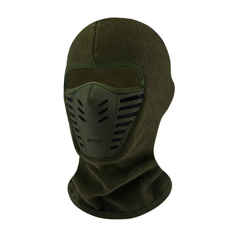 Fleece Thermal Balaclava – Windproof Ski & Cycling Face Mask Thermal Balaclava Mask Axl Green