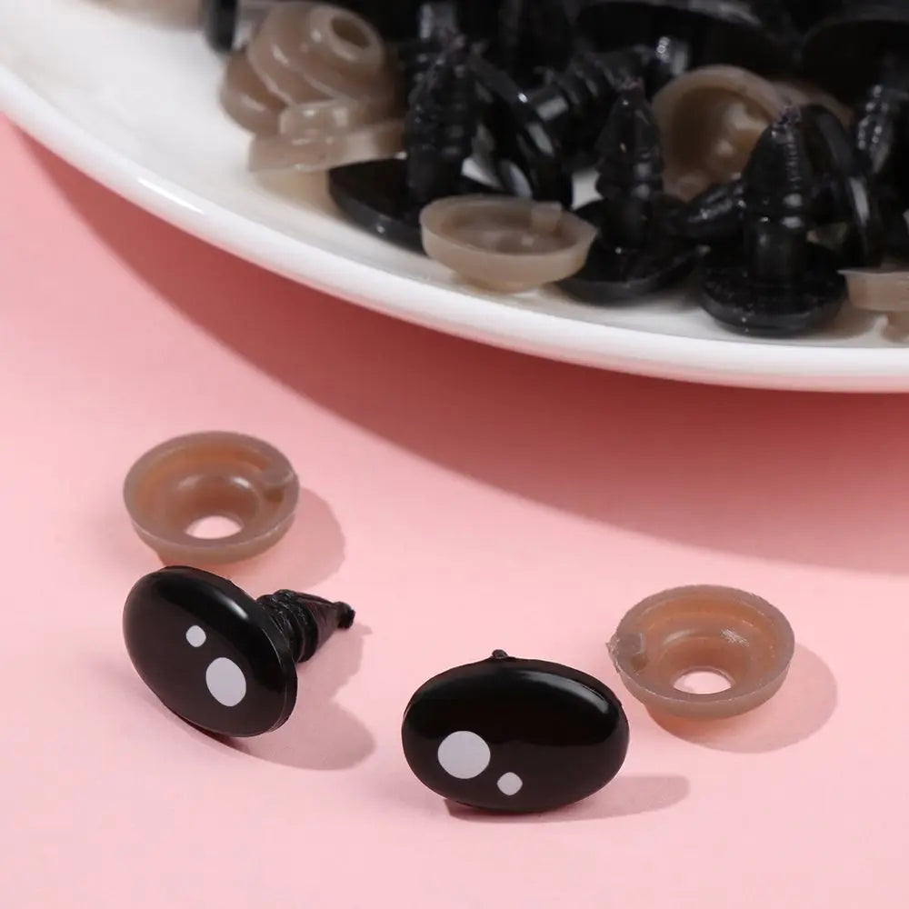Oval Plastic Safety Eyes for Dolls, Bears & Puppets – 20/40 Pcs Doll Safety Eyes Axl
