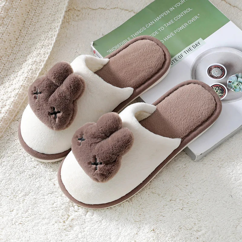 Women's Bow Slippers – Soft Warm Indoor House Shoes Women's Slippers Axl Brown 36-37