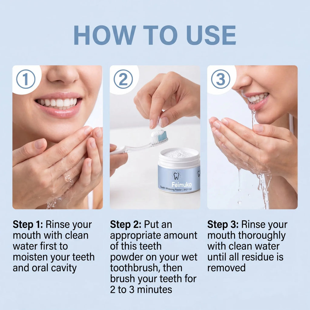 Collagen Teeth Whitening Powder – Hydroxyapatite Enamel Care Teeth Whitening Powder Axl