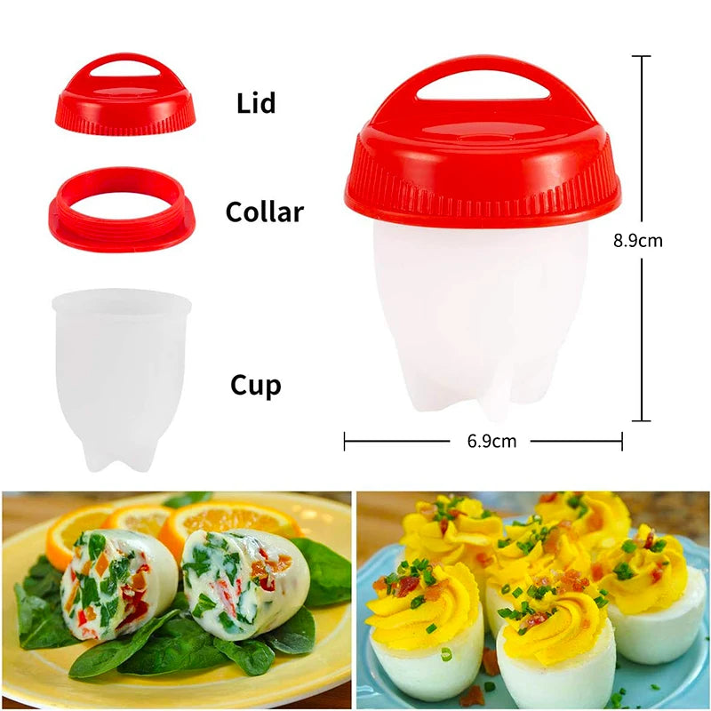 BPA-Free Silicone Egg Poacher Cups | Non-Stick Egg Boiler Set Egg Poacher Set Axl